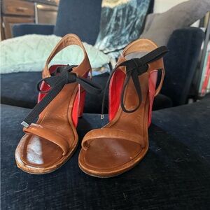 Elegant MM6 RARE Brown and orange Women's Sandals